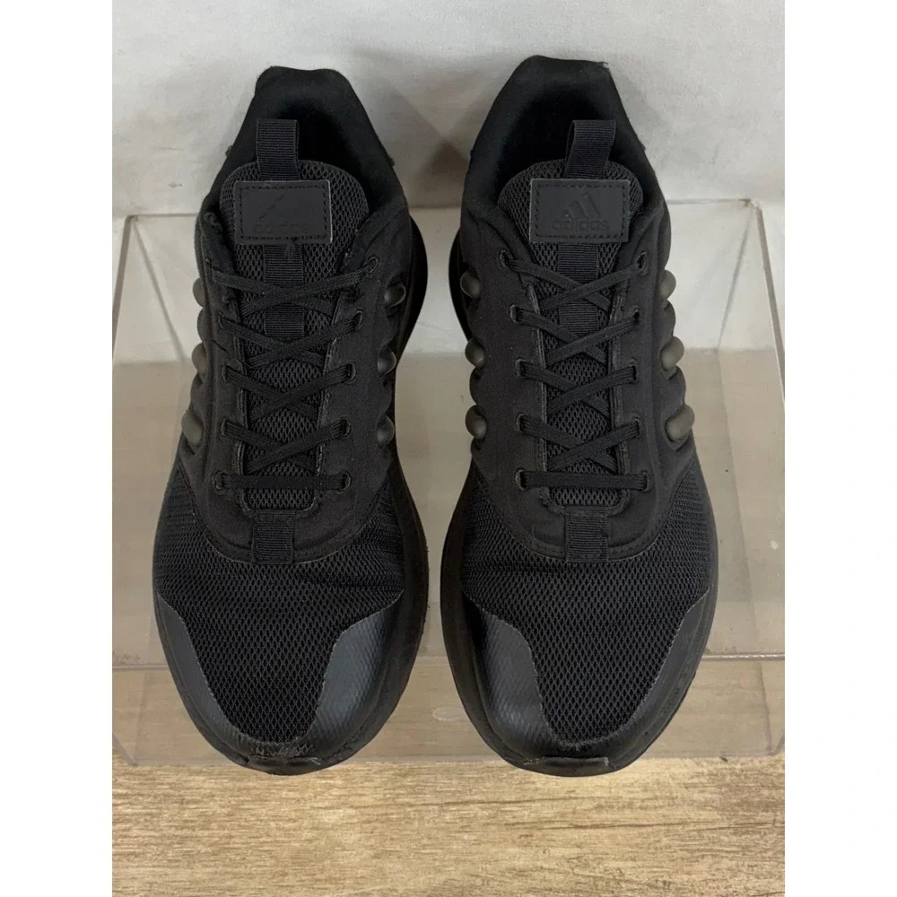 Adidas Bounce Mens Black Mesh Running Shoes Sneakers Size 5.5 US‎